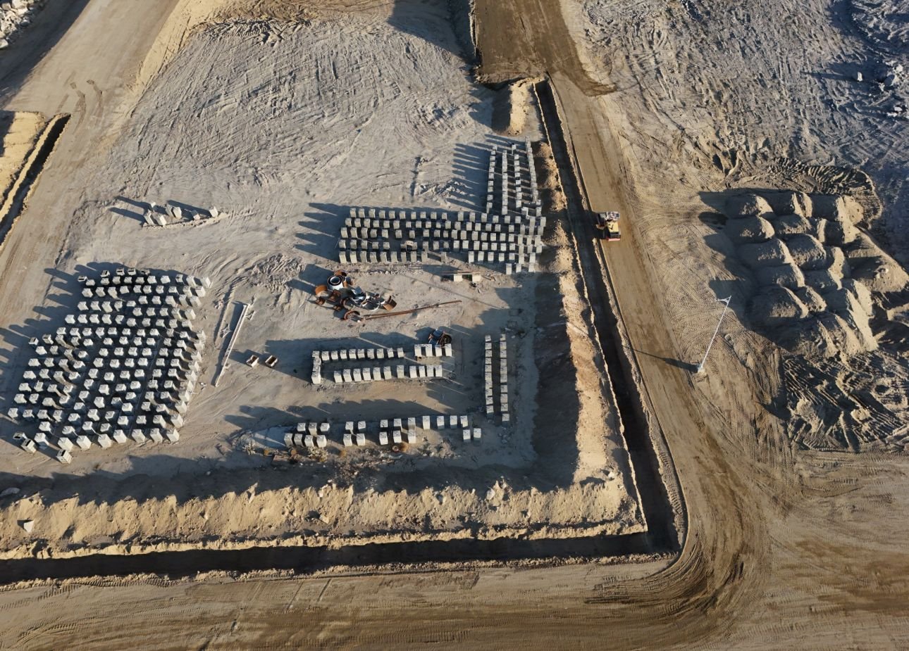 مشروع من مشاريع شركة بناء الطرق