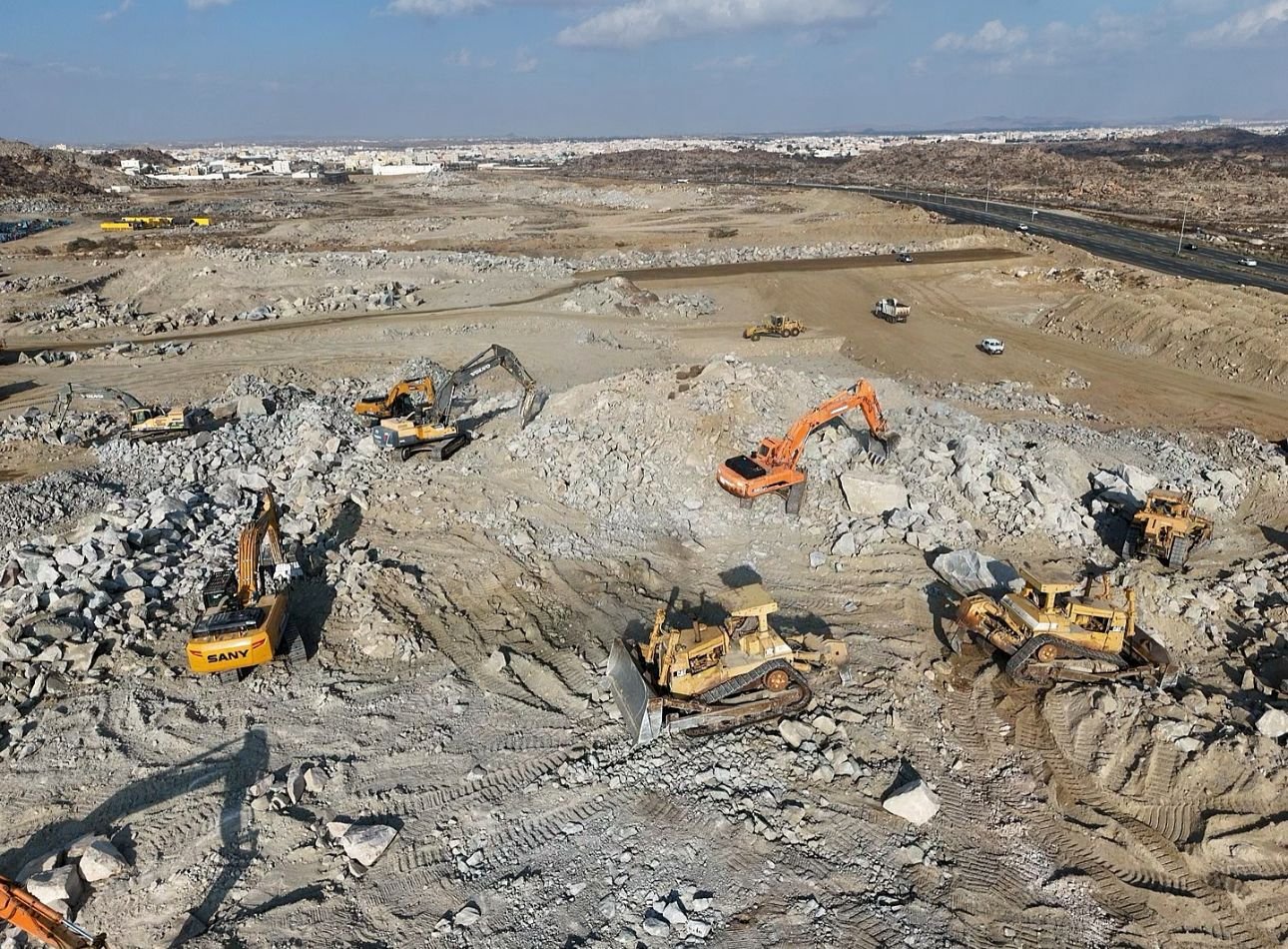 مشروع من مشاريع شركة بناء الطرق